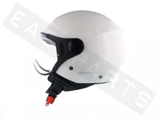 Helmet Demi Jet CGM 107A Florence White (shaped visor)